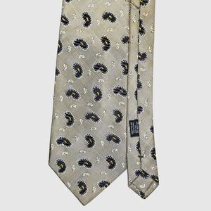 Vintage Kilgore Trout Gray & Black Paisley 100% Silk Italian Made Tie